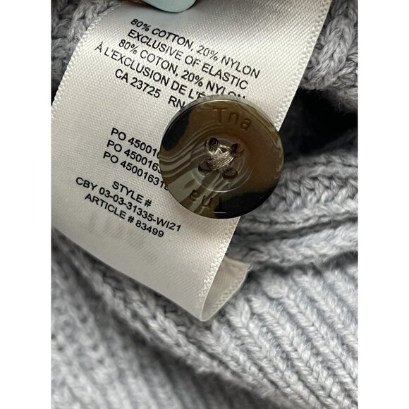 Tna Women's Gladstone Warm Cardigan Cotton Blend Long Sleeve Blue Size 1 A001482 - Picture 6 of 8